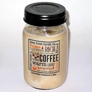 Swan Creek 100% Soy 24 Oz. Jar Candle - Cinnamon Hazelnut Latte