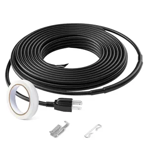 VEVOR Self-Regulating Pipe Heating Cable,  12FT 5W/FT Heat Tape for Pipes, Roof Snow Melting De-icing, Gutter and Pipe Freeze Protection