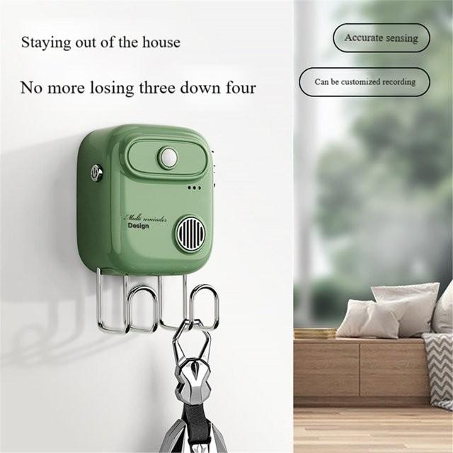 Outgoing Reminder Device, Smart Voice Home Reminder Device, Anti-Forget Key Carrying Device for the Elderly, with Sensing Function (exclude battery)