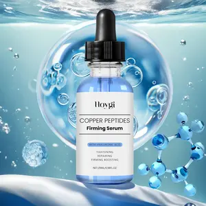 Copper Peptides Serum for Face Tightening, Repairing, Collagen Boosting, with Hyaluronic Acid, Fragrance-Free, Moisturizing, Korean Skincare, Nourishing Facial Skin, Smooth and Shiny, Daily Skincare Essence, Hydrate