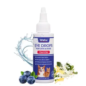 60ml Wellix Pet Eye Drops – Blueberry Soothing Formula for Allergy & Irritation