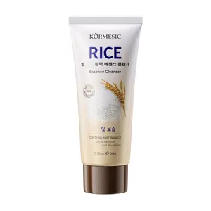 Glow-Boosting Rice Foam Cleanser with Niacinamide | Mild Korean Gentle Face Wash, Deep Hydration & Dull Skin Brightening | Made in Korea – 60g