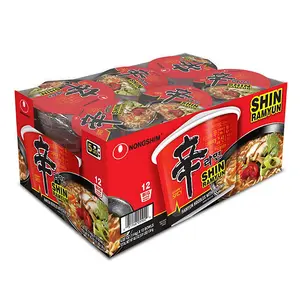 Nongshim Shin Ramyun Spicy Beef Ramen Noodle Soup 4.02 oz., 12 ct. Food Instant