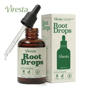 VIRESTA Root Drops - Rooting Hormone for Cuttings Propagation Drops,Propagation Plant Drops to Promote Healthy Root Growth for Faster Roots & Less Shock Works in Water, Soil, Leca for All Houseplants