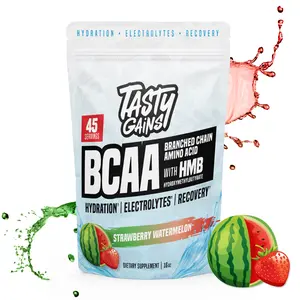 Tasty Gains BCAA + HMB (Recovery & Hydration Powder - Strawberry Watermelon)