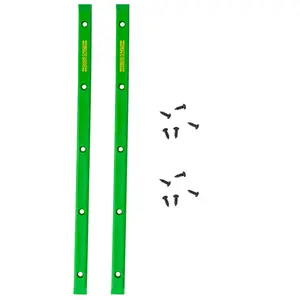 OJ Wheels Juice Bar Skateboard Rails Green 14" 5-Hole Design (PAIR)