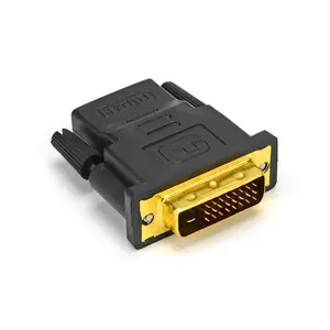DVI-D Male 24+1 pin to HDMI Female 19-pin HD HDTV PC Monitor Display Adapter