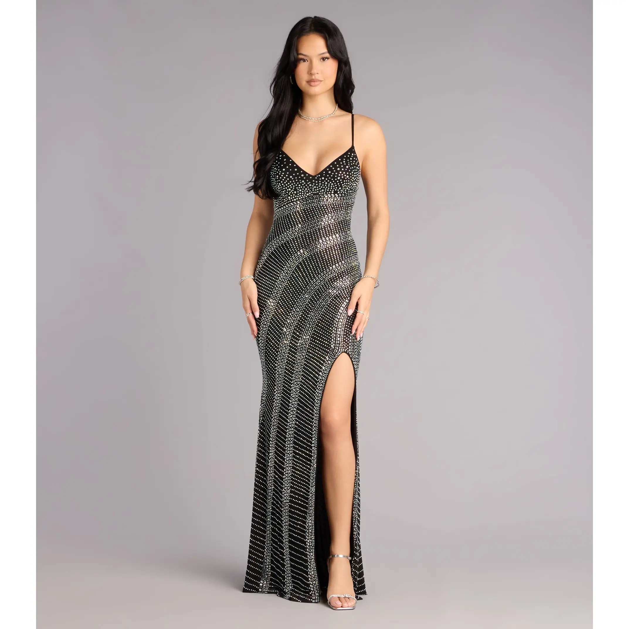 Eliana Rhinestone Mermaid Formal Dress