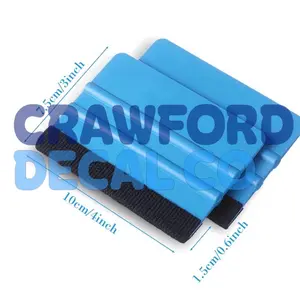 Blue Decal Applying Squeegee, Great for applying decals and more! (Felt Tip)