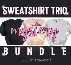 Mystery Sweatshirt Trio Bundle, 3 Crewneck Combo