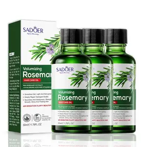 SADOER Volumizing Rosemary Hair Care Oil - Strong & Healthy Hair, Organic Batana Oil with Rosemary & Vitamin E, Nourishes Scalp, for All Hair Types