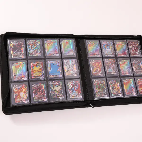XL Heavy Duty Toploader Binder Large 4x3 12 Pocket Holds Up to 384 Toploaded Cards Durable Protection for Trading Card Collectors