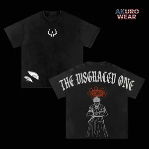 Sukuna “The Disgraced One” Vintage Washed Oversized Gym T-Shirt – Jujutsu Kaisen Anime Graphic Tee, Ryomen Sukuna Curse King Manga Shirt, Streetwear Casual Apparel, Unisex Top, Gift for JJK Fans