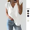 Imily Bela Womens V Neck Sweater Vest Oversized Ribbed Knit Sleeveless Casual Loose Fit Pullover Tank Top
