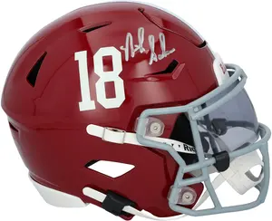 Nick Saban Alabama Crimson Tide Autographed Riddell Speed Flex Midi Helmet - Fanatics Authentic Certified