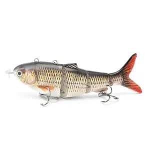 Automatic Swimming Electronic Artificial Fishing Lure 130mm, Rechargeable Smart Bait with Propeller, Ideal for Fishing Enthusiasts