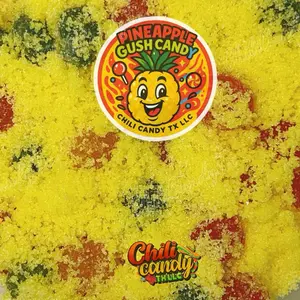 Sour Pineapple Gush Candy Trendy Viral Sour Candy Snack Sweet Fruit Tasty Bold Tropical Flavor Treat Tangy Bonbon