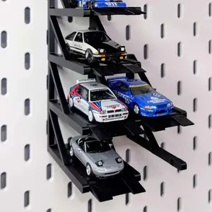 1/64 Scale Car Model Display Stand, Display Holder, Compatible with Ikea Skådis Shelf, Car Model Storage Rack, Showcase Base, Perfect for Collectors
