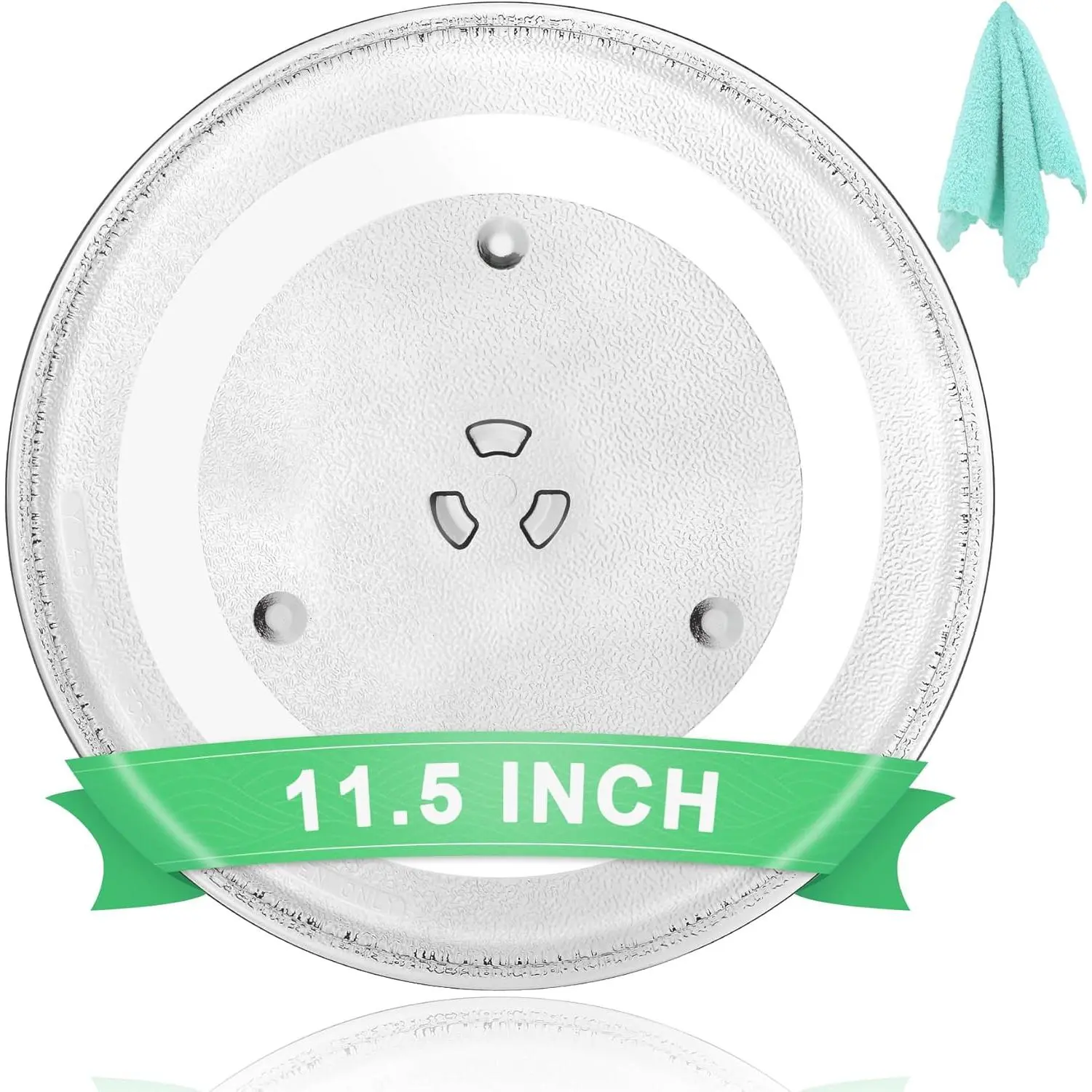 11.5" Durable Universal Microwave Glass Turntable Plate Replacement - Compatible with GE, Frigidaire, Farberware & More Kitchen Appliance Parts, Compatibility