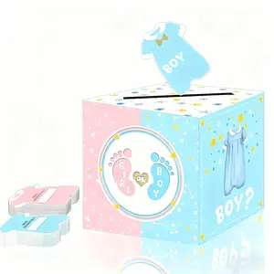 Welcome Baby Shower Surprise Box – BABY Letter Decor, Eco‑Safe & Unisex, All‑in‑One Gender Reveal & Birthday Party Kit for Bonnet Blue Baby Shower