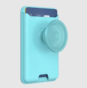 MagSafe PopWallet+ Magnetic Phone Holder - Butterfly Pea Blue Popsocket with Softgoods, Stand, Mount for Cellphones, Smartphones, Mobile Accessories and Devices