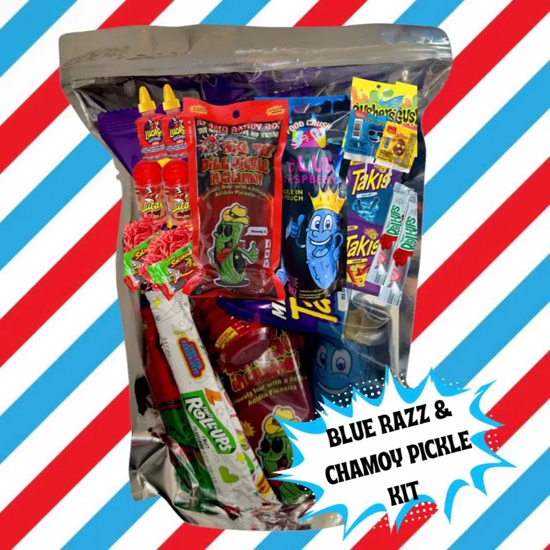 Blue Razz & Chamoy Pickle Kit - Chamoy Treats