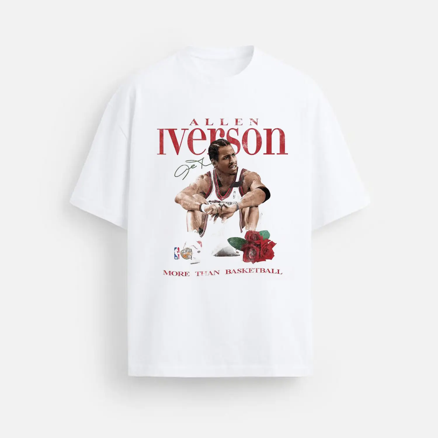 Allen Iverson Basketball T-Shirt |   Vintage 90s The Answer Graphic Tee |   More Than Basketball Legend Streetwear Top |   Unisex Casual Cotton Crewneck Short Sleeve Tee For Mens Womens Basketball Fans Gift