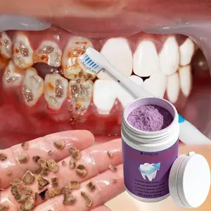 Light Teeth Whitening Powder 50g, Gentle Gum Care and Tooth Whitening, Stain Removal, Deep Cleaning, Mint Flavor, Travel Size