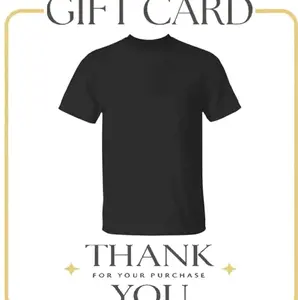 Gift Card Shirt, Thank You for Your Purchase Tee, Customer Appreciation T-Shirt.