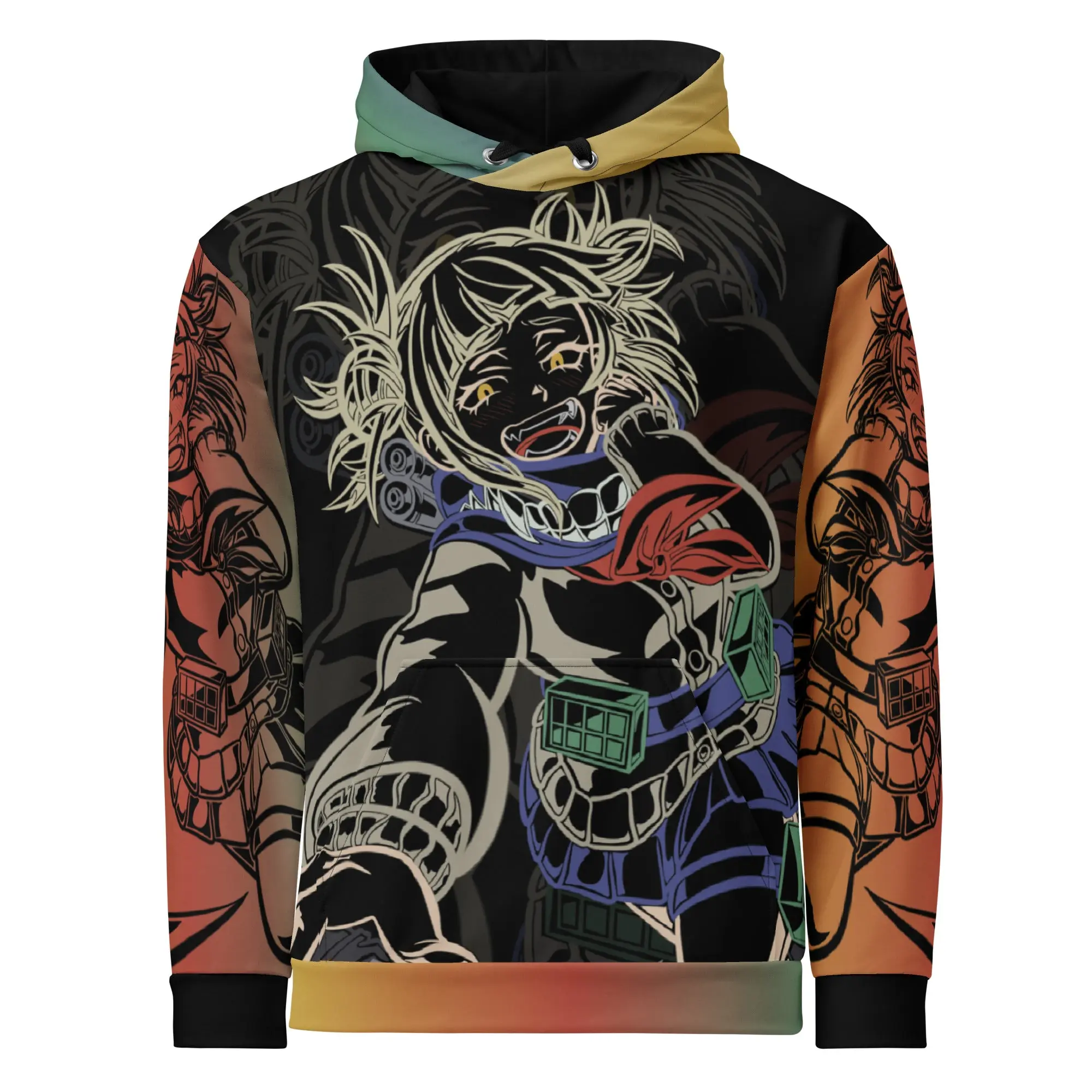 My Hero Academia Himiko Toga “Stabby Stabby” Unisex All Over Print Graphic Pullover Anime Hoodie - Japanese Anime Inspired Streetwear Fashion Hoodie, Anime Merch, Anime Clothing, Anime Character Hoodie, Gift For Anime Lovers, Gift For Anime Fan