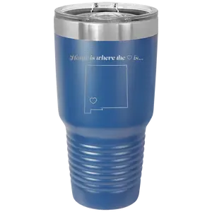 New Mexico Heart 30 oz Tumbler | Royal Blue