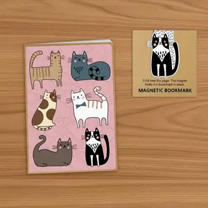 Cats Journal & Magnetic Bookmark Gift Set