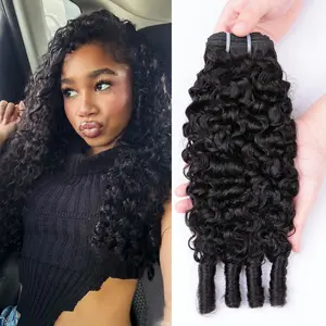 Msgem Hair 16A Burmese Curly Bundles Human Hair Material 100% Unprocessed Human Hair Deep Pixie Curly Wave Extensions 1Pcs Lot Burmese Curly #SummerVibes