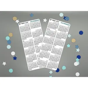 2026 Mini Calendar Stickers Sheet 2026 Mini Calendar Stickers Sheet