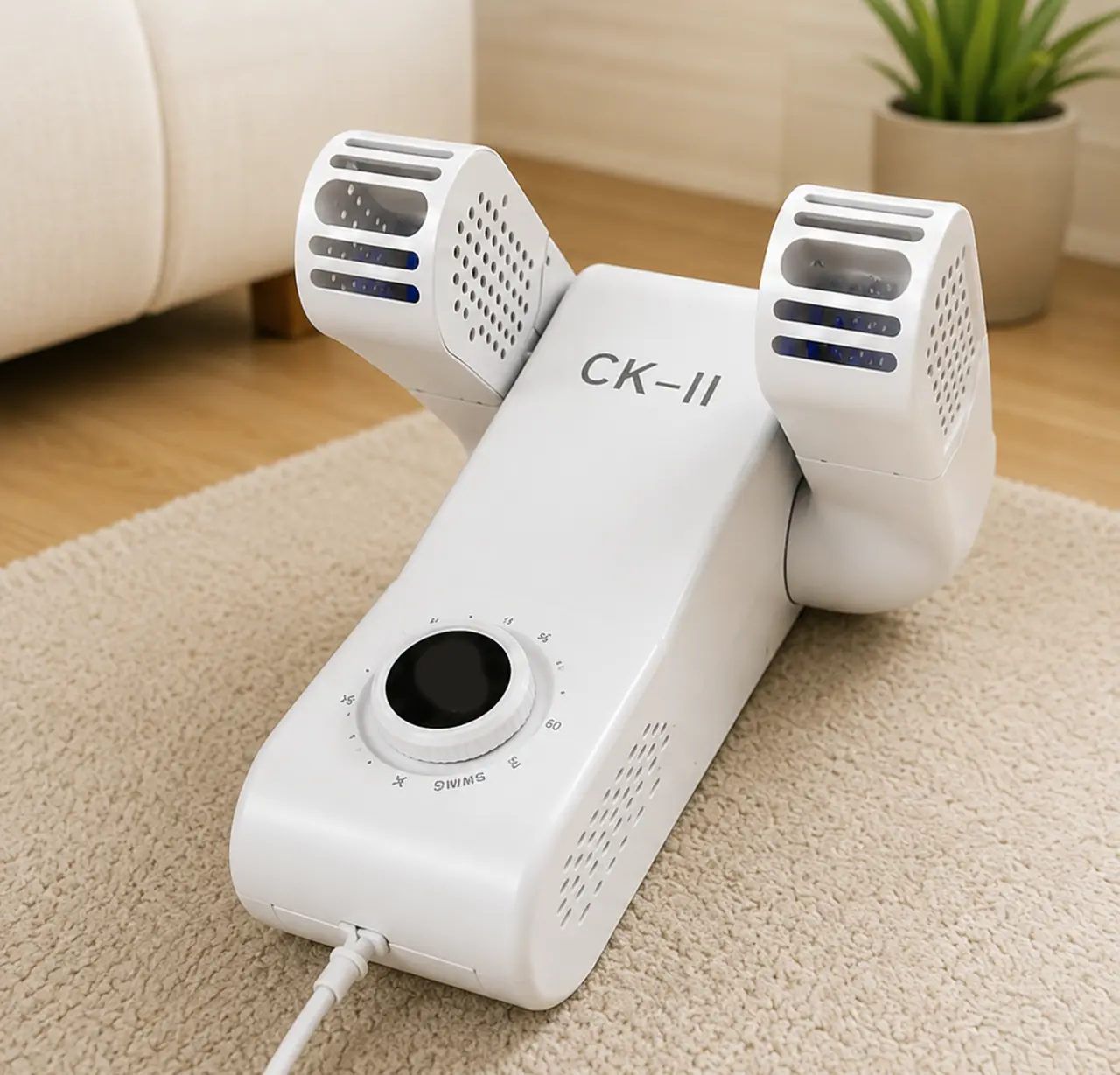 CK-II Shoe Dryer - Compact & Efficient Shoe Drying Machine for Home Use - White Color - Ideal for Quick Drying of Shoes