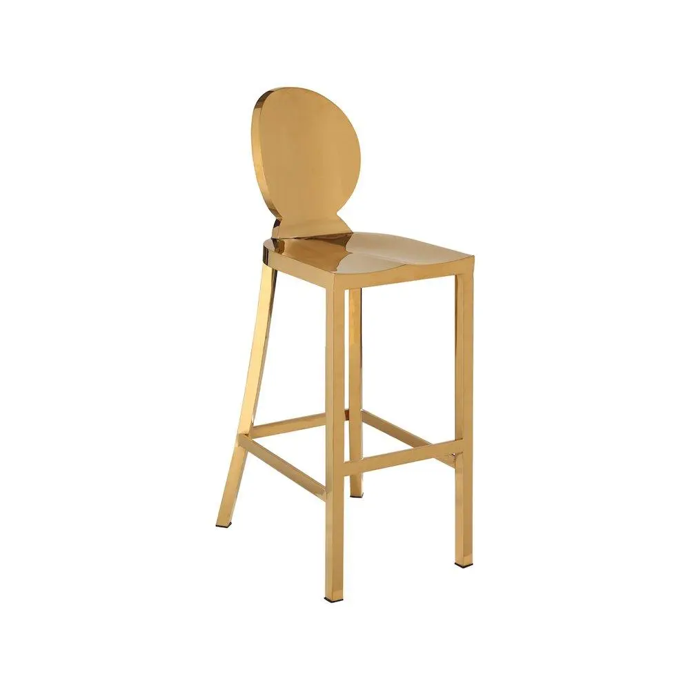 Maddox Gold Stainless Steel Stool