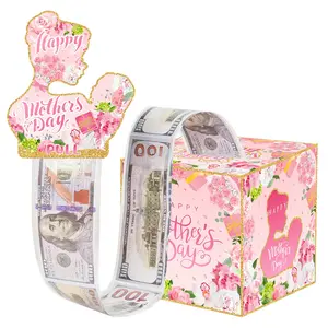 Gradient Flower Basket Mother's Day Gift Box, Surprise Money Drawer, Home Decoration Cash Gift Box, Perfect Birthday Present, Gifts For Mom