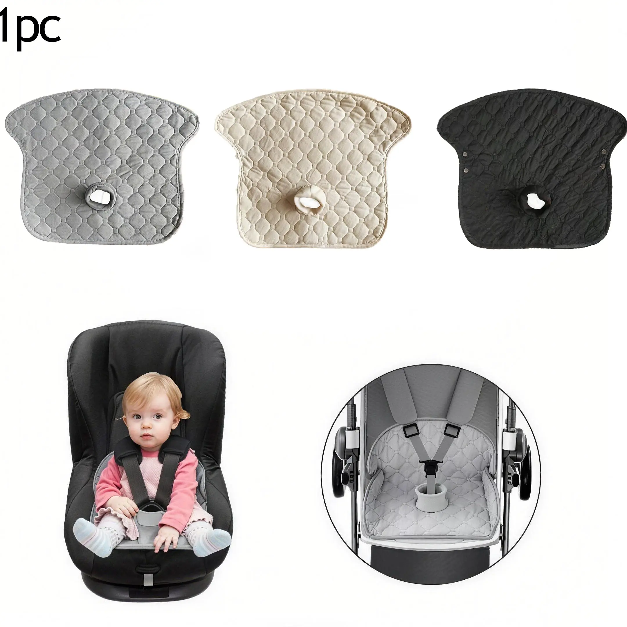 Baby Stroller Seat Pad, Stroller Seat Cushion, Car Seat Liner, Waterproof Protection, Fits Newborn Infant Child Safety Seats, Prams, High Chairs, Stroller Accessories, Perfect Gift!