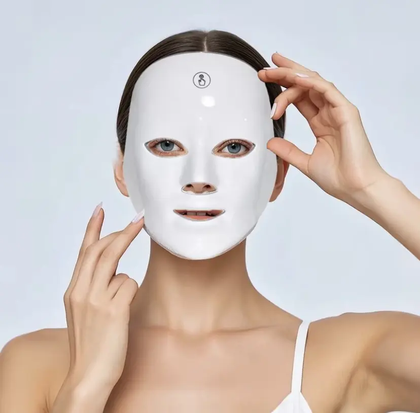 7-Color LED Facial Mask - Facial Treatment Skin Repair Tool for Dry & All Skin Types, Ideal All-In-1 Gift for Women (Christmas, Valentine's Day)