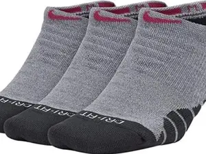 Nike Women's Everyday Max Plus No Show Socks (3 Pair) Size M 6-10 Women