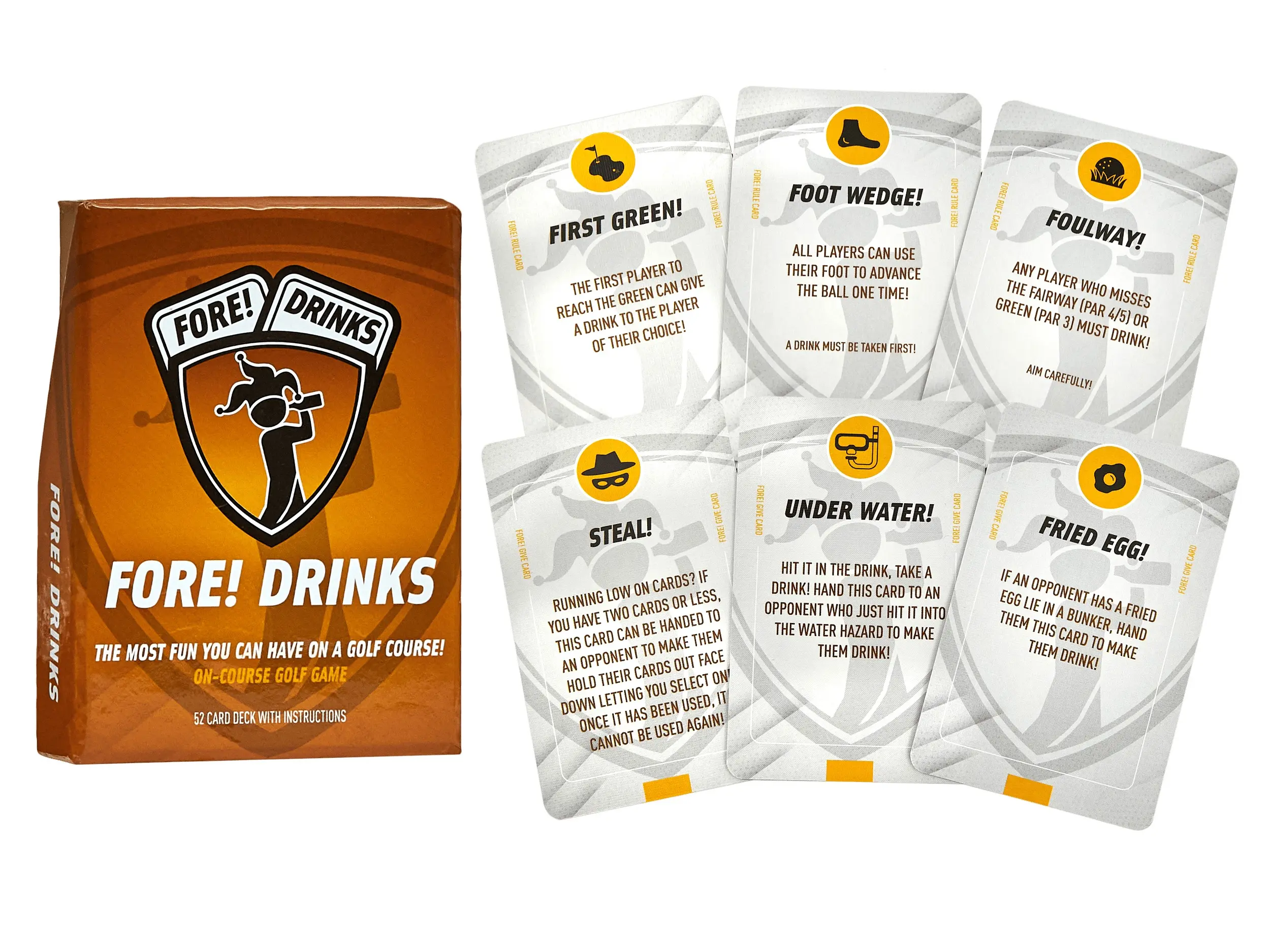 Fore Drinks On Course Golf Game | Fun & Interactive Golf Card Game