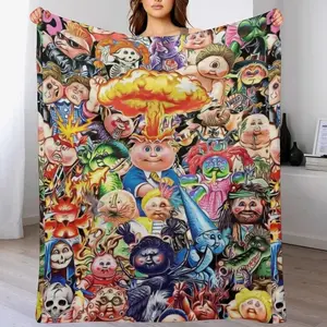 Garbage Pail Kids (Special edition) Throw Blanket Bed linens Vintage Sleeping Bag Summer Blankets  Warm and soft flannel blanket Bed sheet and bedspread