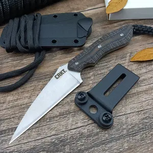 Survival Fixed Blade Knife, 8cr13mov Blade Micarta Handle, Edc Outdoor Pocket Knife, Camping Hunting Knife, Outdoor Camping Knives