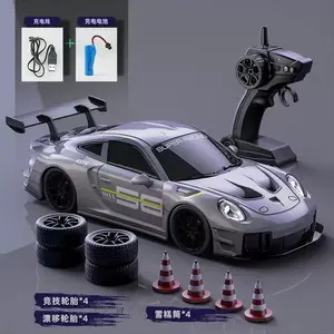 RC Drift Car 2.4GHz 4WD Speed Adjustment LED Lights Extra Tires Obstacle Accessories Kids Racing Gift, Rc Model Car, Rc Controlled