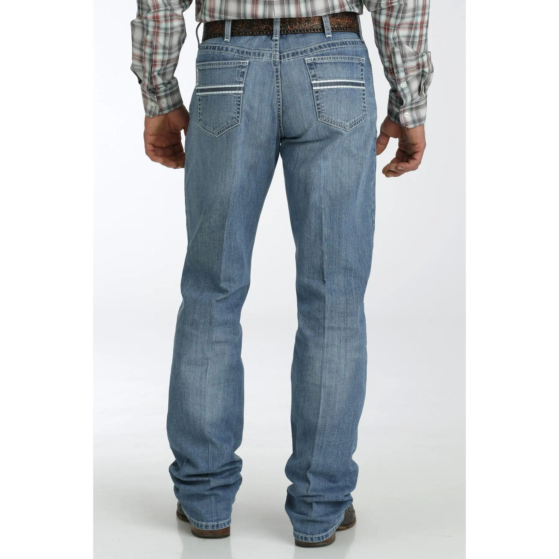 Cinch White Label 056 Medium Stone Relaxed-Fit Denim Jeans, Menswear