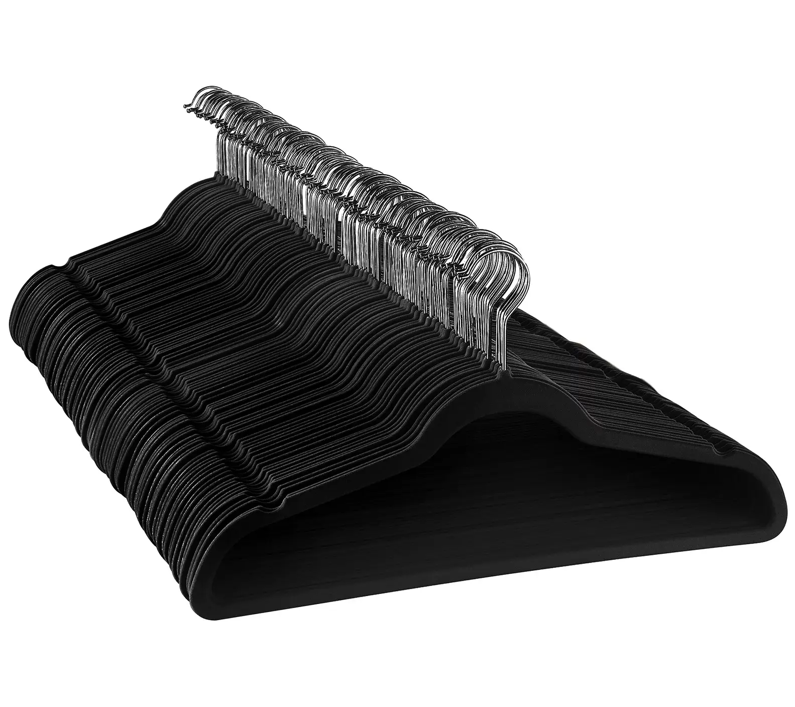 Elama 100-Piece Set of Velvet Heavy-Duty Hangers Elama 100-Piece Set of Velvet Heavy-Duty Hangers