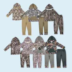 Camouflage kids boy hunting season hoodie outfits