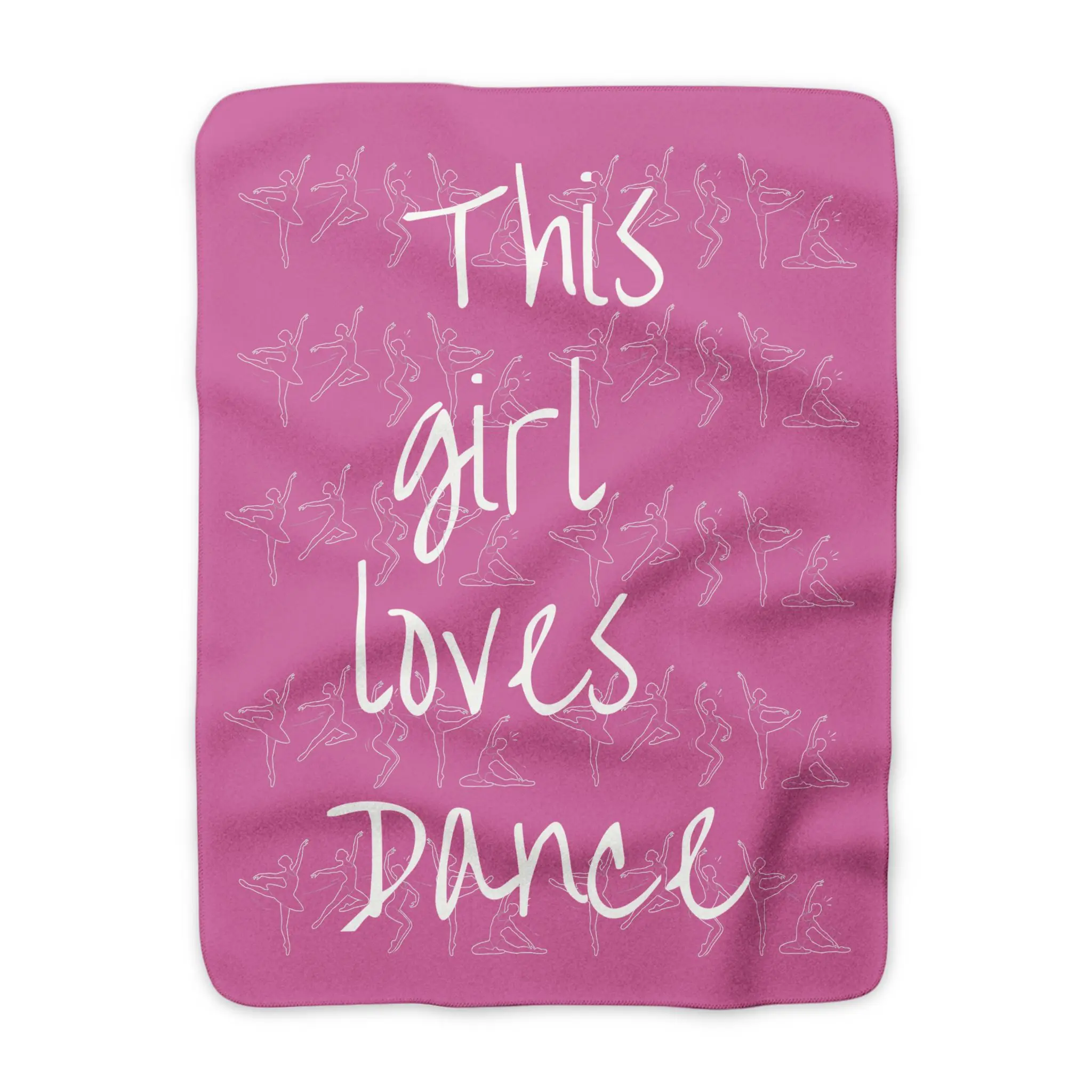 This Girl Loves to Dance Sherpa Fleece Blanket Cozy Dance Gift