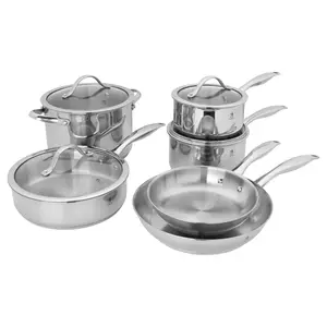 Henckels Aragon 10-pc Stainless Steel Cookware Set
