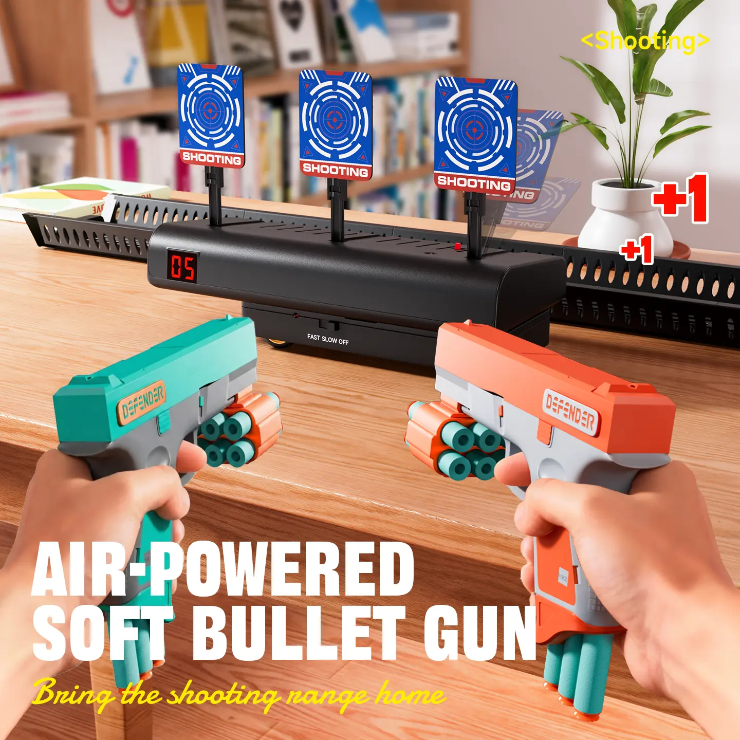 Scoring & Resetting Gun Target Paper for Nerf Practice - Handheld Pneumatic Blasting Toy Gift for Kids & Teenagers